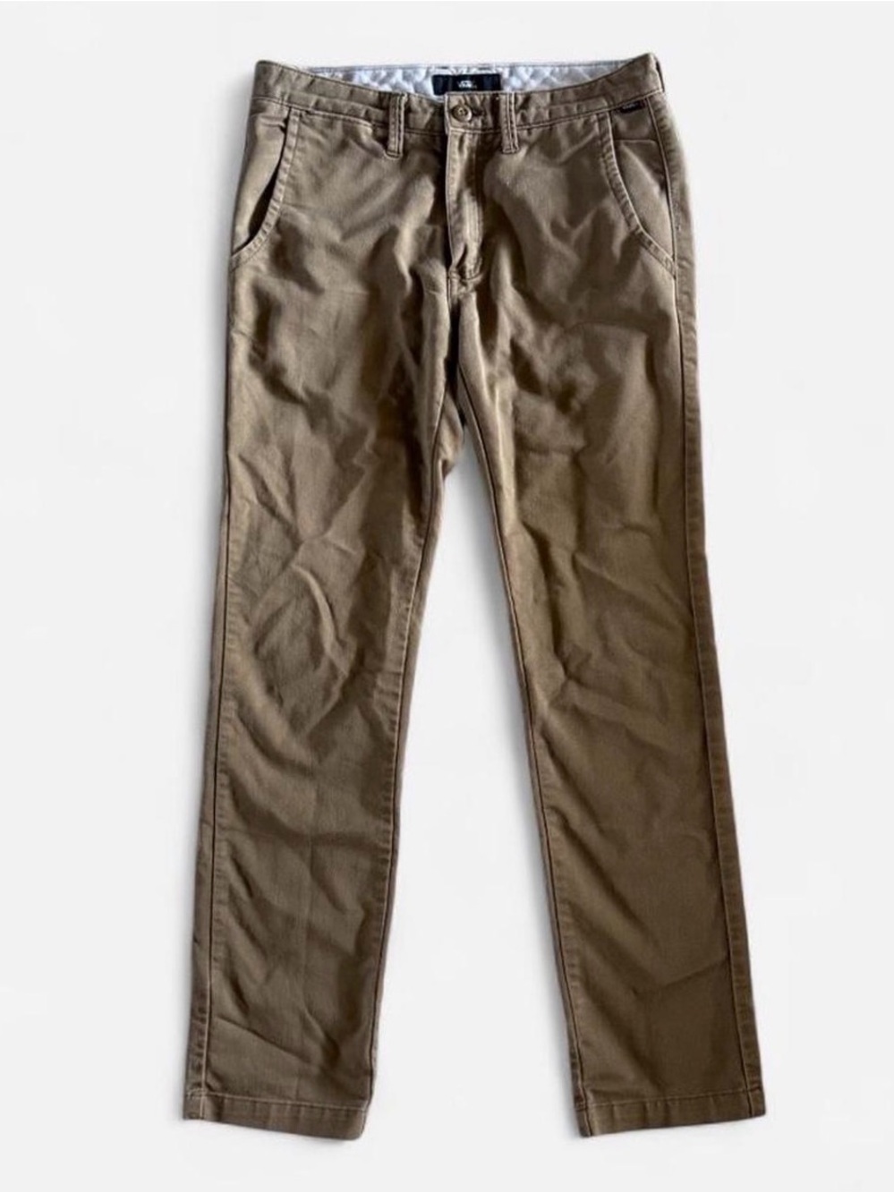 Vans Men's Slim Straight Chino Pants - Olive Brown
